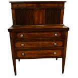 A Regency marquetry decorated writing desk circa 1810