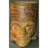 Plumbate-ware head vase Guatemala Fire God Vessel, Ex Messick