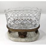 A continental crystal centerpiece