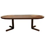 A Danish Modern Skovby rosewood dining table