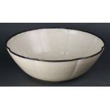 Chinese Ding-Type Large Lobed Bowl