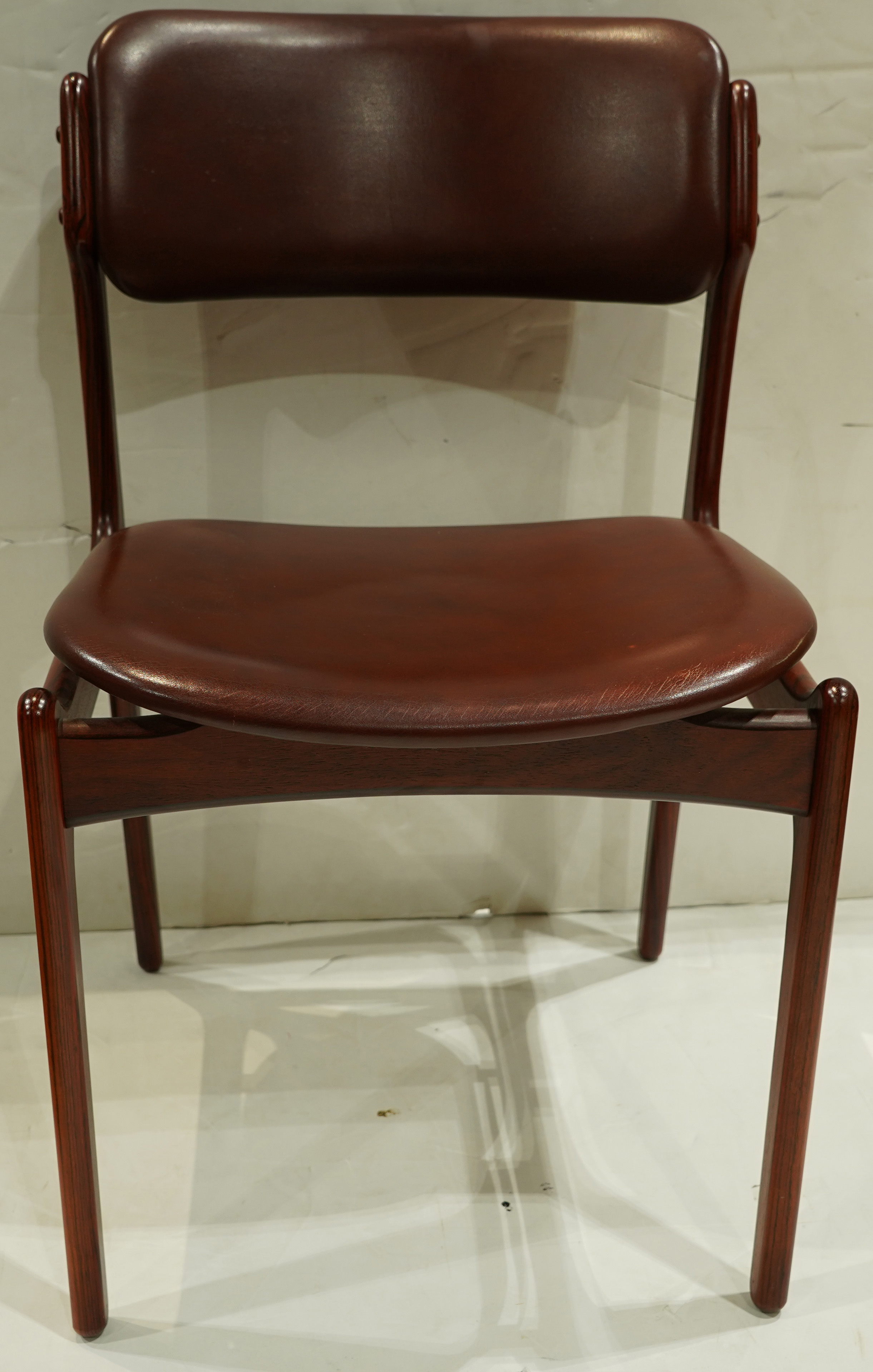 A group of Erik Buch Danish Modern rosewood chairs, model 49 - Image 3 of 5