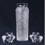A Lalique France frosted to clear glass