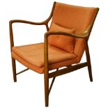 A Finn Juhl NV-45 style easy chair