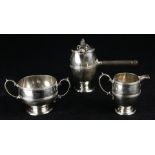 A Goodnow & Jenks sterling silver chocolate service