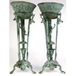 A pair of Classical style jardineres