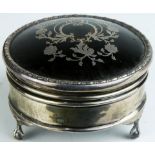 An English sterling jewelry box