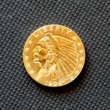 US 2 1/2 Gold Eagle 1909 coin