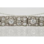 Art Deco diamond and platinum bracelet