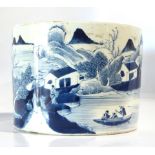 Chinese underglaze blue porcelain bitong