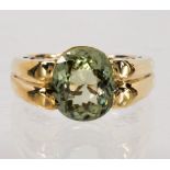 Tourmaline, 14k yellow gold ring