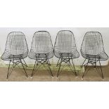 A suite of four Charles and Ray Eames DKR chairs