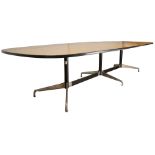 A Charles and Ray Eames for Herman Miller segmented-base conference table