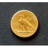 US 1910s $10 Gold Eagle coin