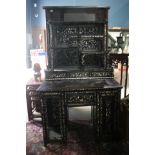 Japanese mother of pearl inlaid desk