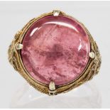 Tourmaline, 14k yellow gold ring