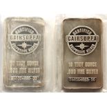 A pair of USS Gairsoppa Shipwreck Recovery 10 troy oz