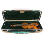 A full size violin late 19th century