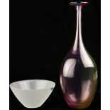 (lot of 2) A Modern glass group