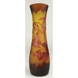 A Galle cameo glass vase