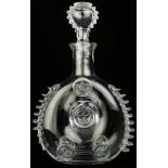 A French Baccarat blown glass E. Remy Martin Louis XVI cognac decanter