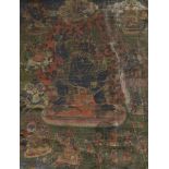 Himalayan painted Thangka, Vajrapani Mahachakra