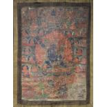Tibetan Thangka of Vajrapani Mahachakra