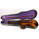 A full size violin labeled Charles Le Lyonanais