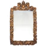 An Italian Renaissance style carved hall mirror