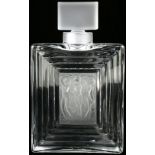 A Lalique France crystal Flacon Duncan #3 perfume bottle