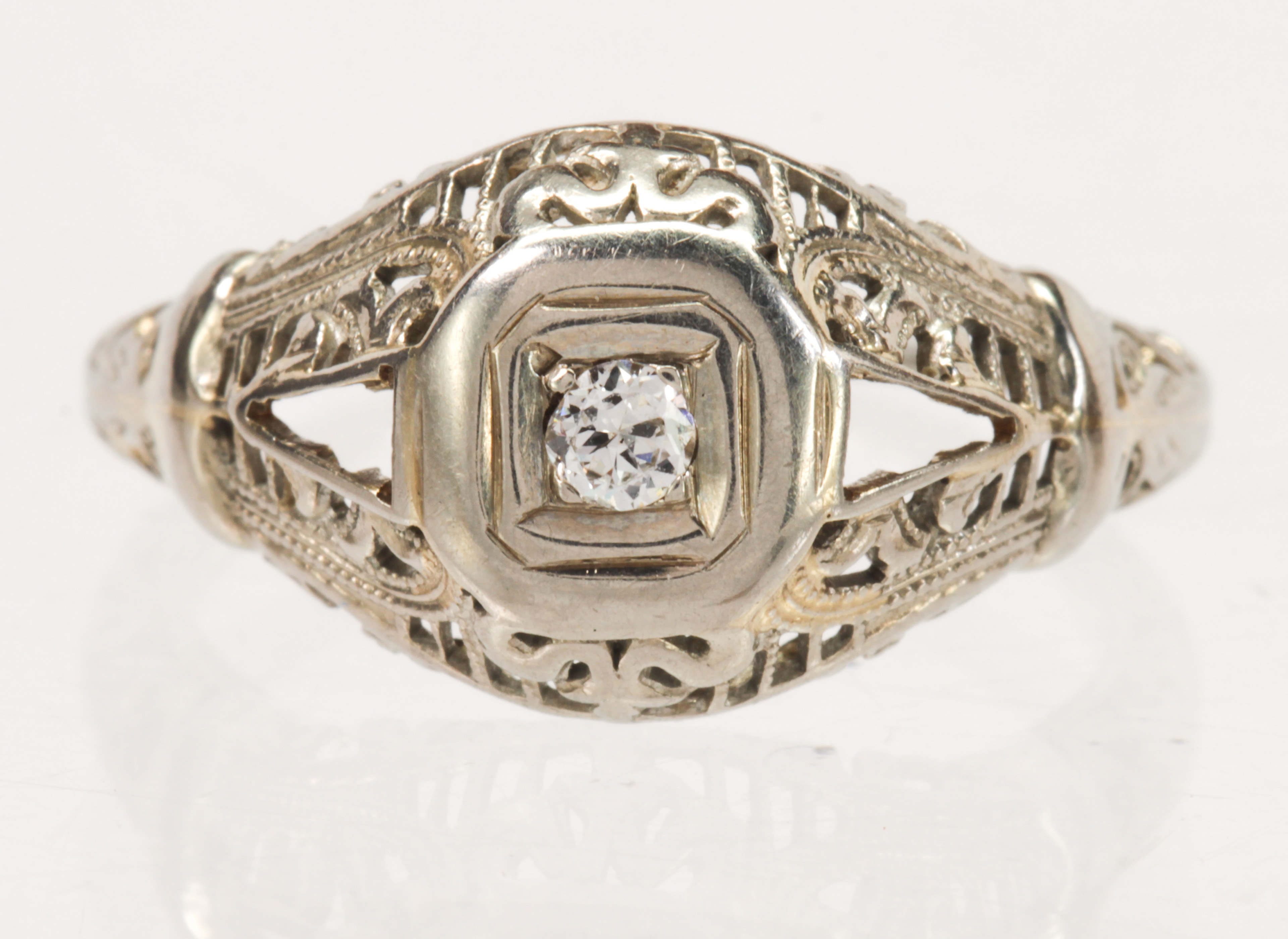 (Lot of 3) Diamond, white gold rings - Image 2 of 4