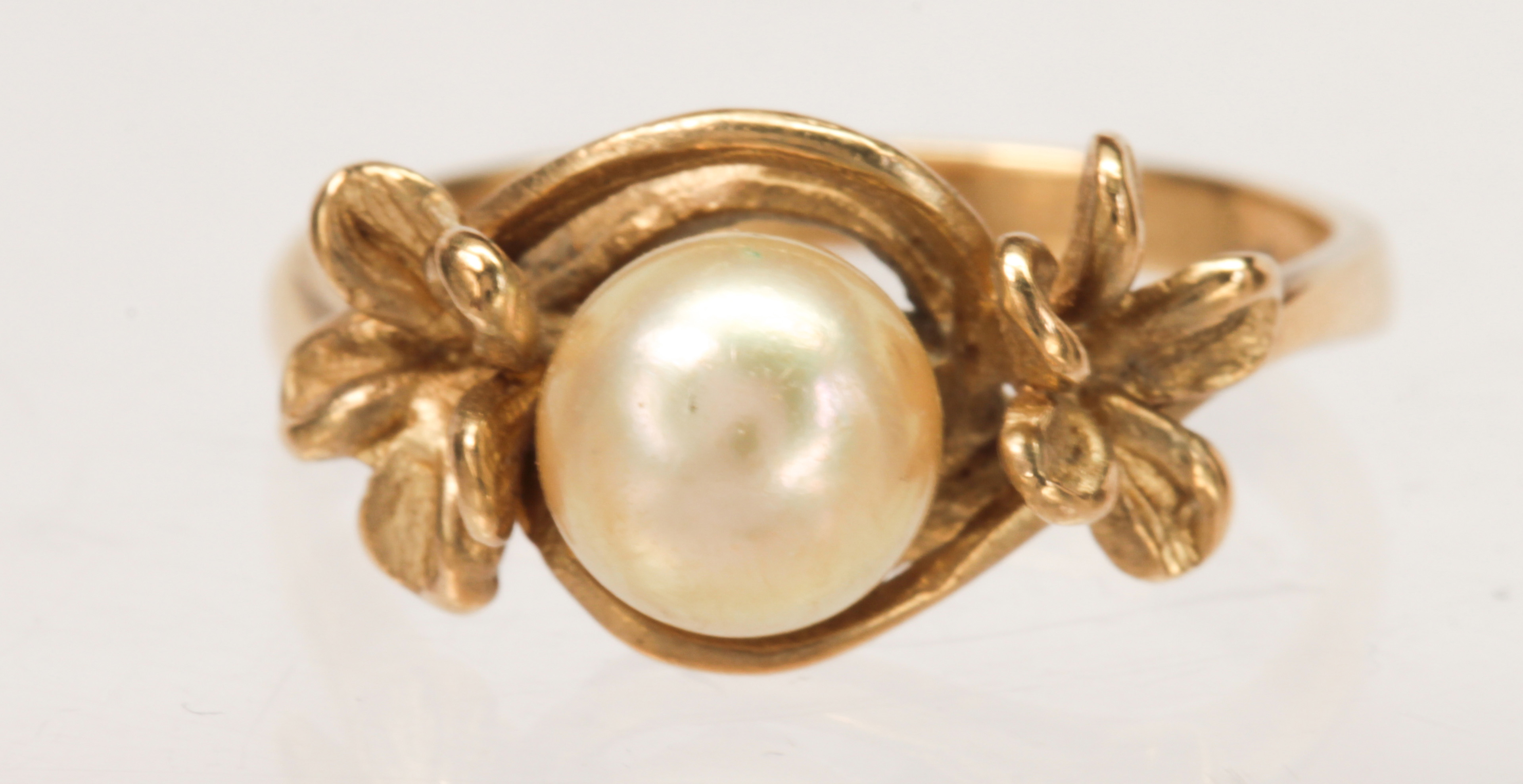 (Lot of 4) cultured pearl, yellow gold jewelry - Image 3 of 5