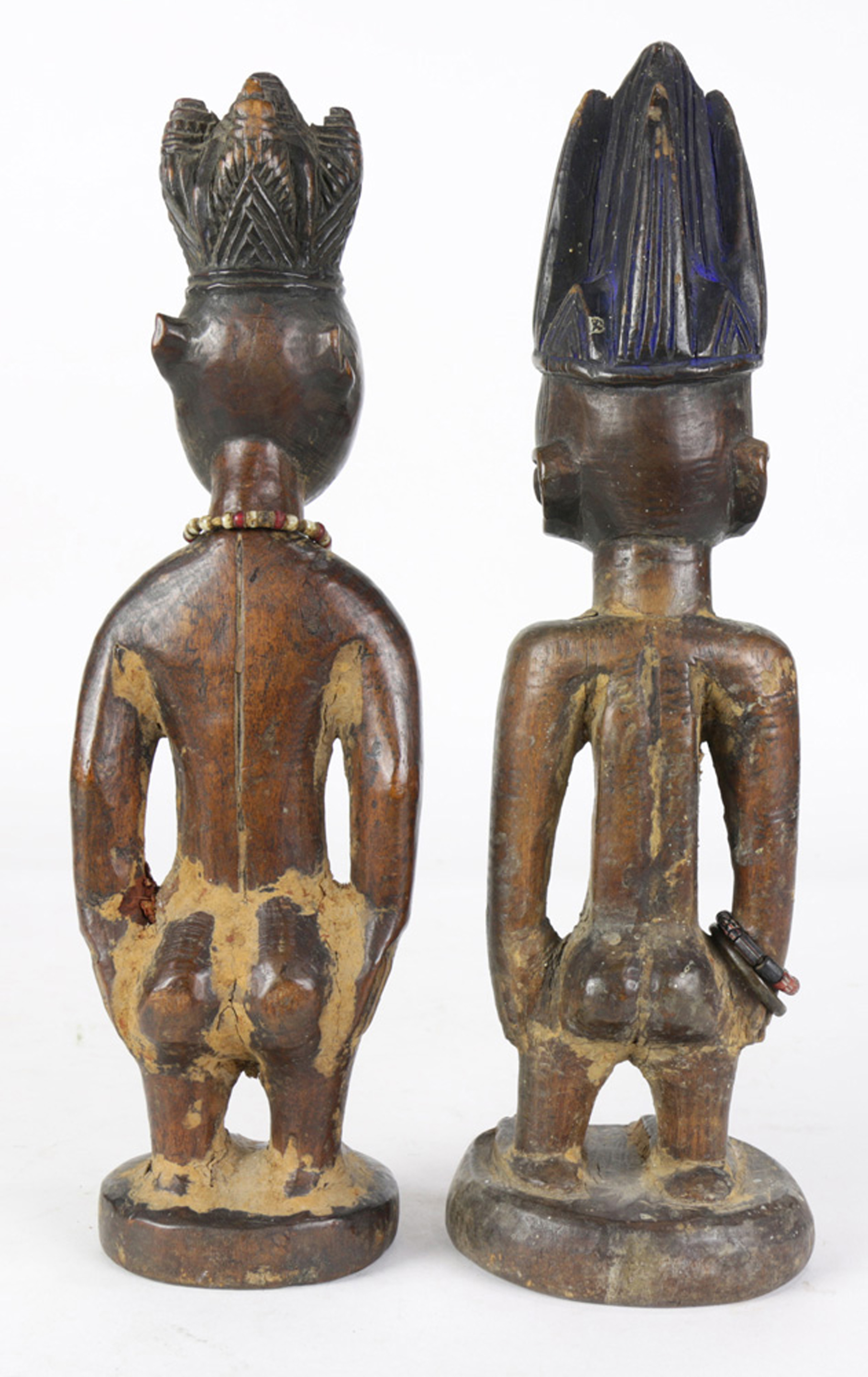 (lot of 2) African Ibeji twin figures - Image 2 of 2