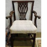 Chippendale style armchair