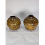 A group of Southeast Asian glazed pottery jars