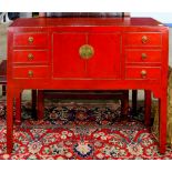 A Chinese lacquer cabinet