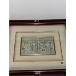 A group of Italian sterling relief decorated panels