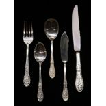 (lot of 30) Easterling Southern Grandeur sterling flatware service