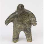 Inuit soapstone figural sculpture