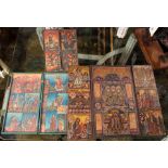 (lot of 3) Wooden prayer retables depicting various new testament images