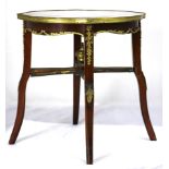A Louis XV style marble top stand