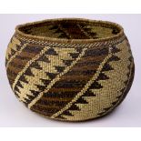 A Northwest California polychrome basket