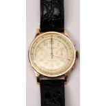 Baume & Mercier 18k yellow gold chronograph wristwatch