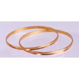 (Lot of 2) 14k yellow gold bracelets