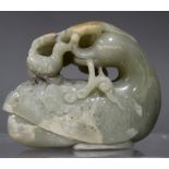 Chinese nephrite model of a duck