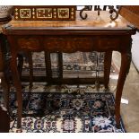 A Louis XV style inlaid games table