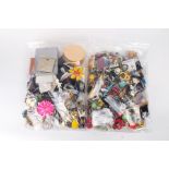 Collection of plastic, metal and costume earrings
