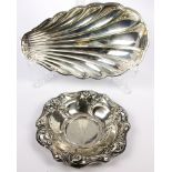 (lot of 2) Reed & Barton sterling shell form dish