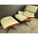 A Charles and Ray Eames for Herman Miller 670 and 671 armchair and ottoman