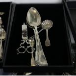 (lot of 6) European sterling and silver utensils